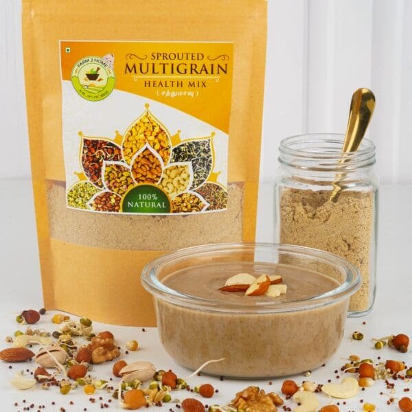 SATHUMAAVU - SPROUTED MULTIGRAIN PORRIDGE MIX from Farm2Home