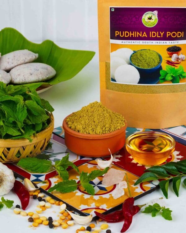 PUDHINA IDLI PODI / MINT LEAF IDLI PODI (200g) - Image 2