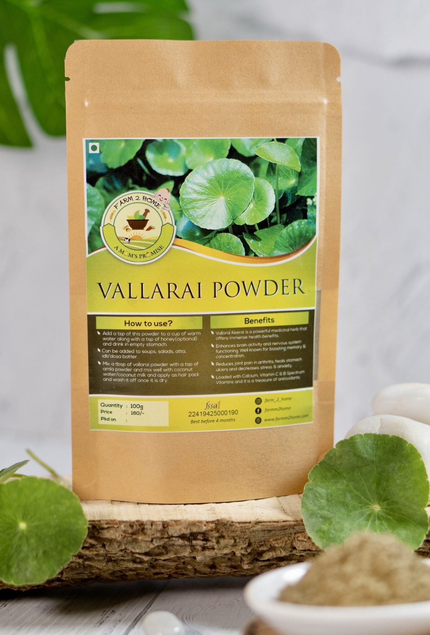 Vallari Powder VALLARAI POWDER (100g) - Farm 2 Home