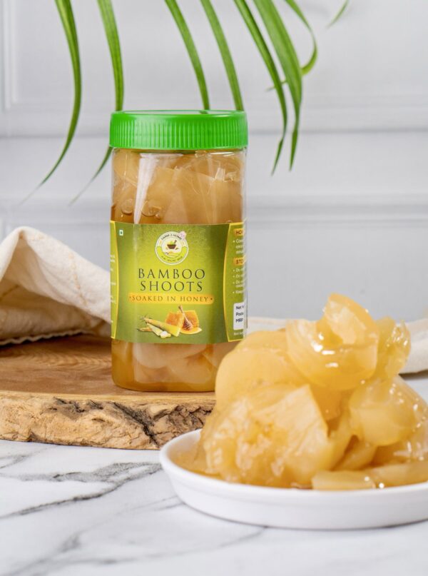 BAMBOO SHOOTS / MOONGIL KURUTHU SOAKED IN HONEY (500g) - Image 2