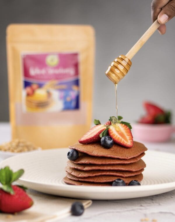 WHEAT STRAWBERRY PANCAKE MIX (250g) - Image 2