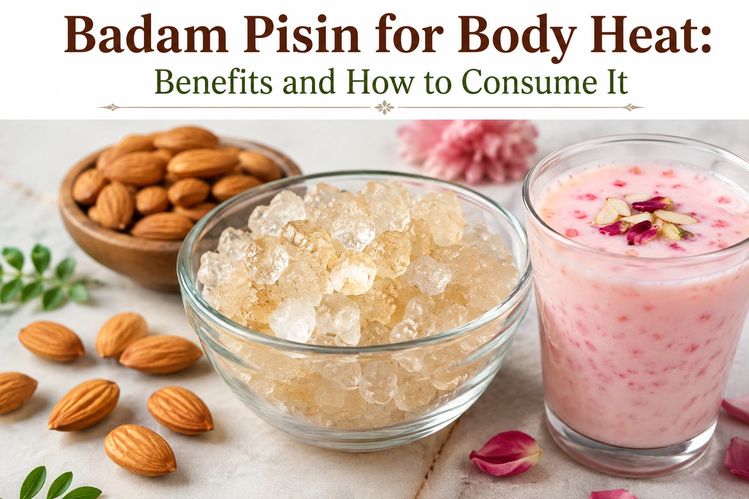 Badam Pisin for Body Heat: Benefits and How to Consume It | Farm2home