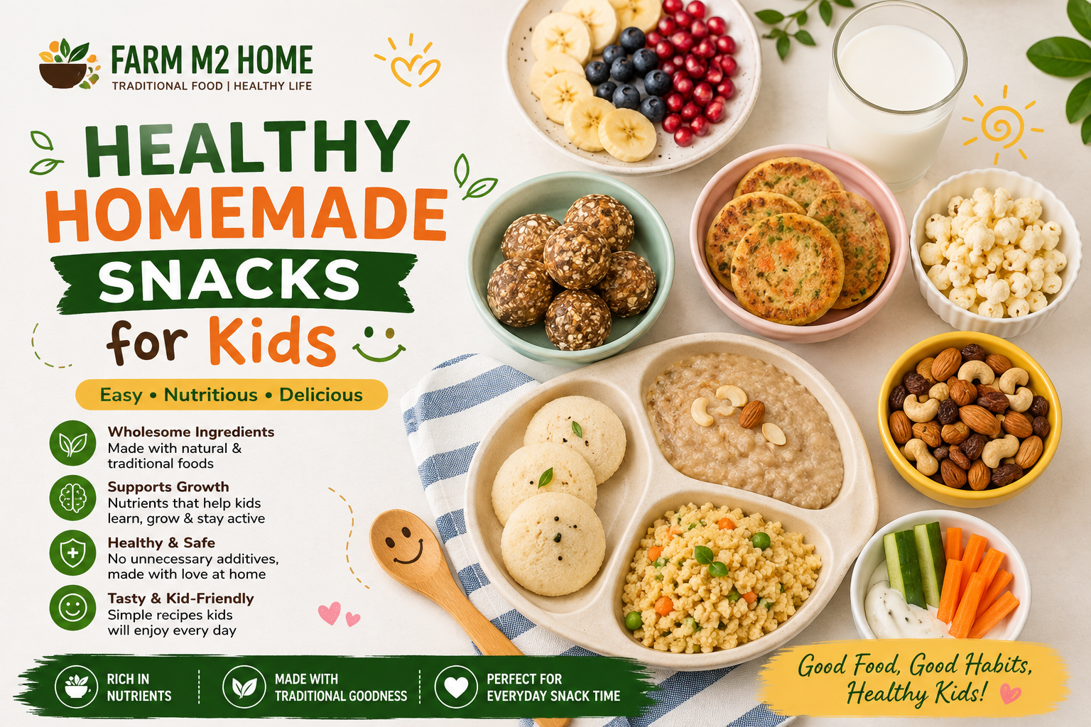 You are currently viewing Best Healthy Snacks for Kids: 10 Easy & Nutritious Ideas