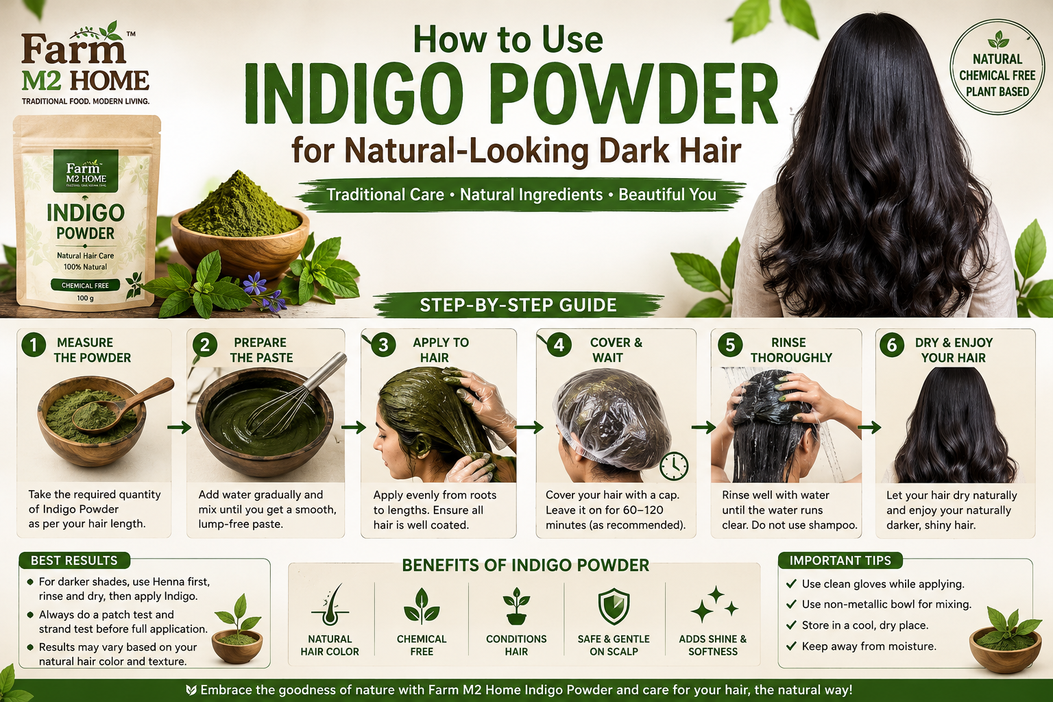 You are currently viewing How to Use Indigo Powder for Natural-Looking Dark Hair